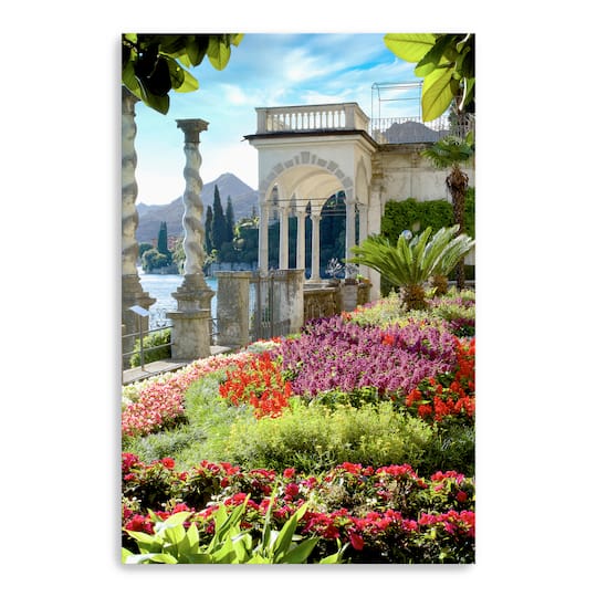 Lumaprints Giardino sul Lago No.4 Canvas Wall Art